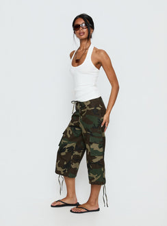 Vancer Longline Cargo Shorts Camo