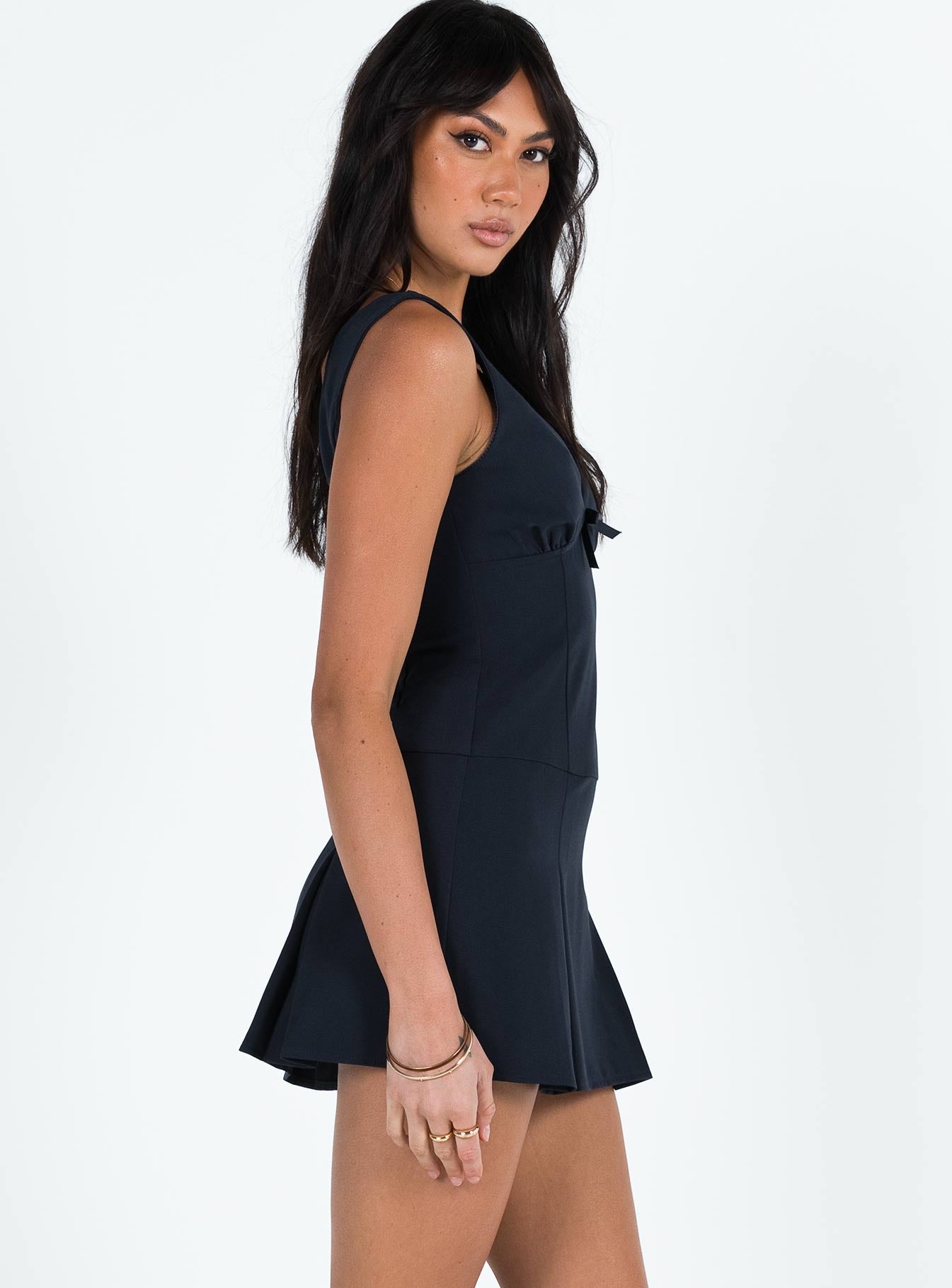 Ristia Mini Dress Navy | Princess Polly Ristia Mini Dress Navy | Princess Polly