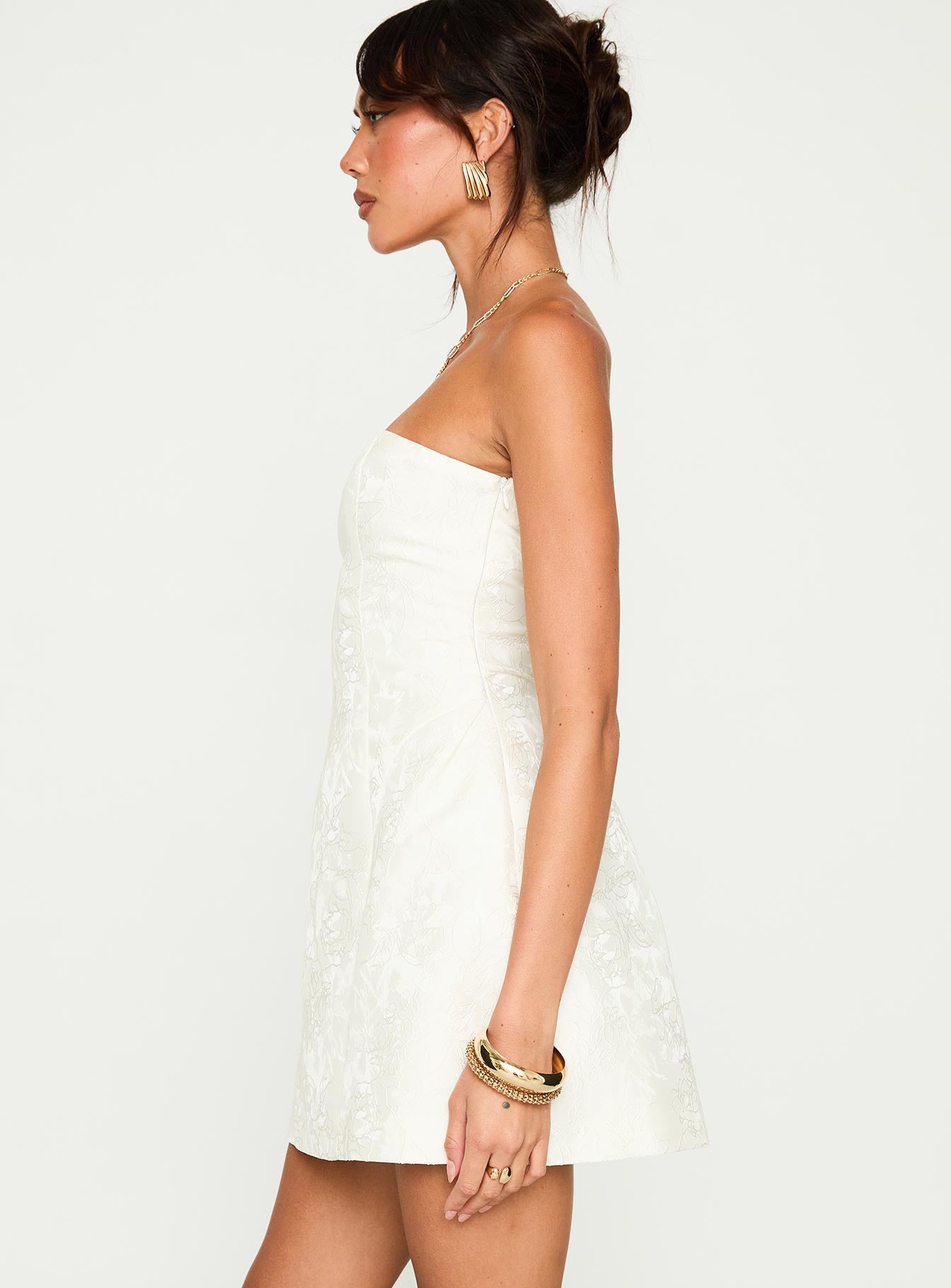 Heaven Sent Strapless Mini Dress | White | Womens | Princess Polly Heaven Sent Strapless Mini Dress | White | Womens | Princess Polly