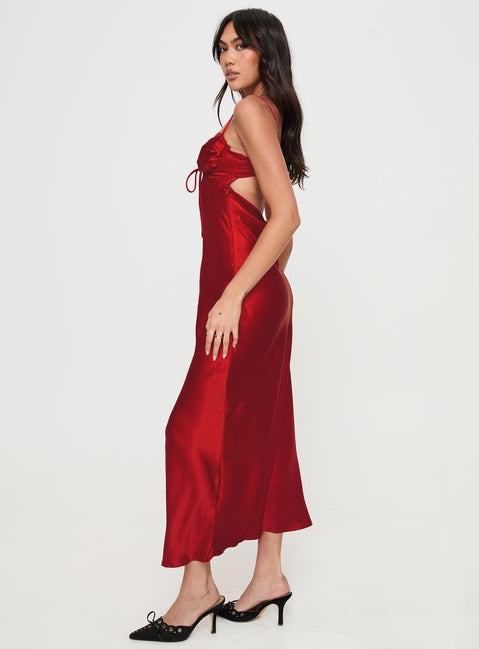 red maxi dress princess polly Strauss Maxi Dress Red