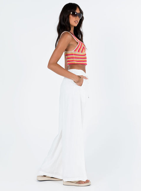Ogilvie Linen Blend Pants Petite | White | Womens | Princess Polly Petite Ogilvie Linen Blend Pants Petite | White | Womens | Princess Polly Petite