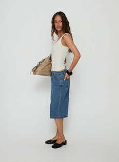 Kolumbia Low Rise Jort Mid Blue Wash