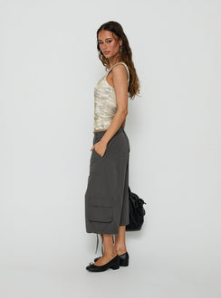 Relaxer 3/4 Cargo Pants Charcoal