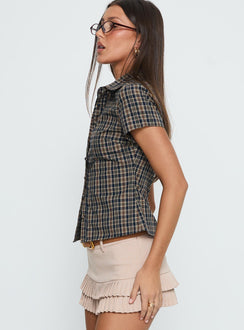 Lift Off Button Up Top Multi Check