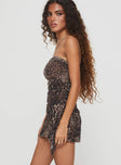 Donelli Mini Dress Leopard