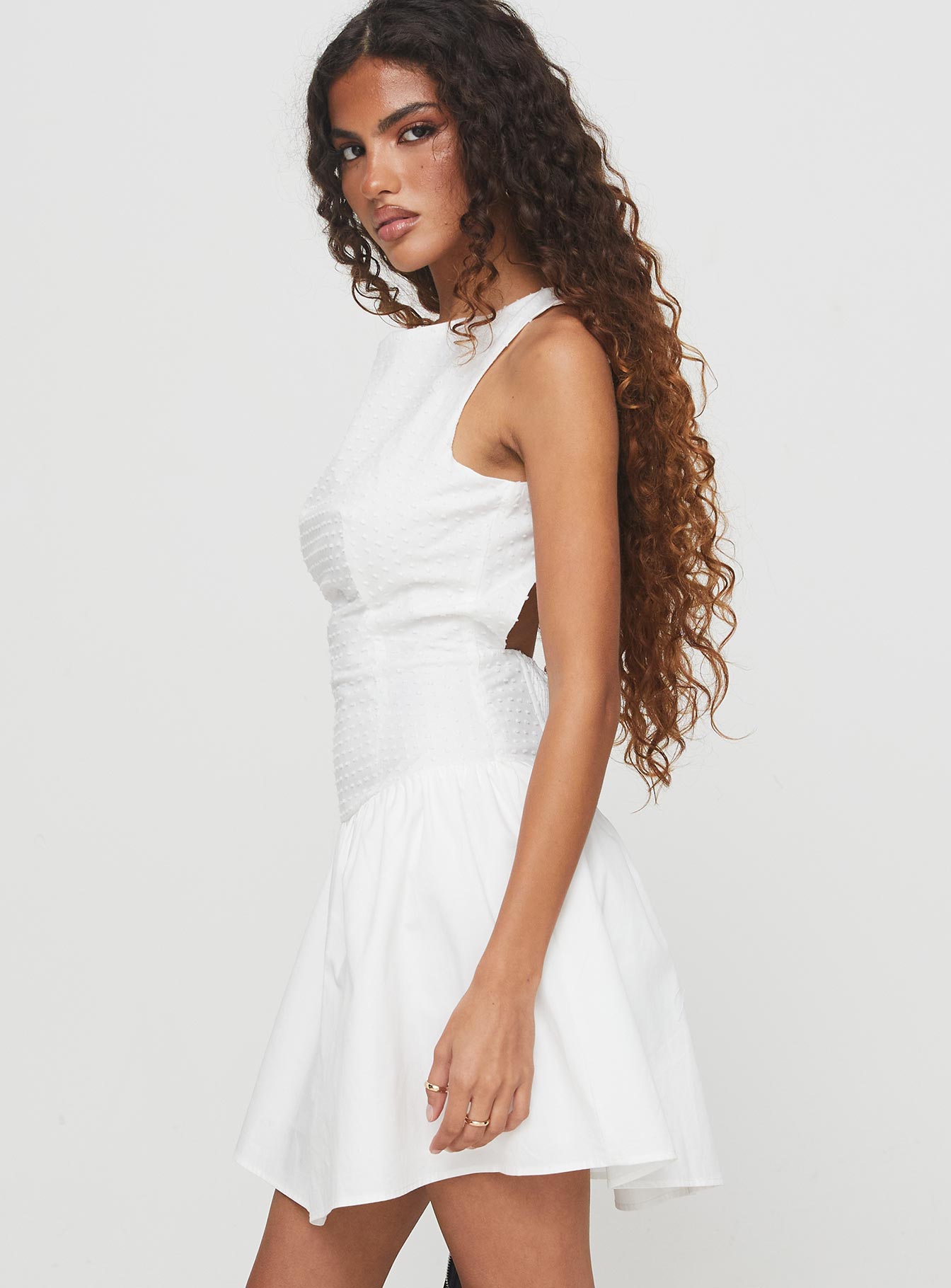 princess polly square neck dress So Sweet Mini Dress | White | Womens