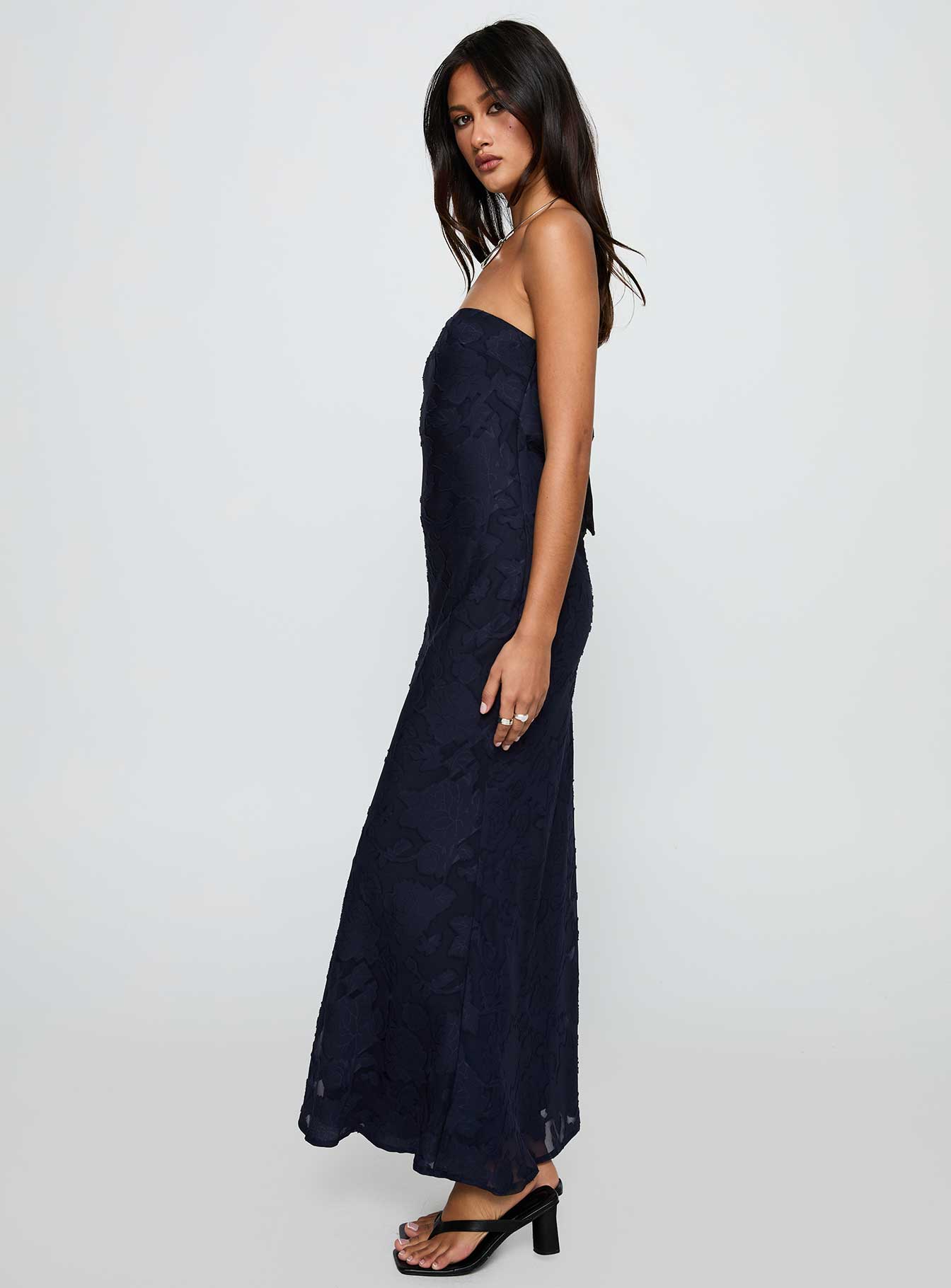 princess polly navy long dress South Of France Maxi Dress | Navy | Womens