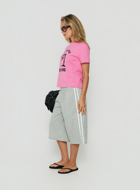 Sayllor Longline Sweat Shorts Grey Marle