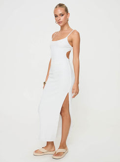 princess polly white maxi dress Elestria Backless Maxi Dress | White | Womens