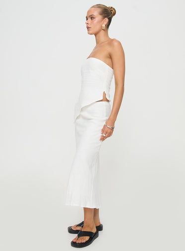 White Linen Skirts