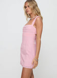 product Princess Polly Square Neck  Anyone But You Mini Dress Pink