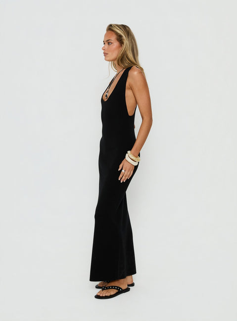 Rhen Racerback Maxi Dress Black Rhen Racerback Maxi Dress Black