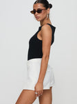 Deuce Split Skort White