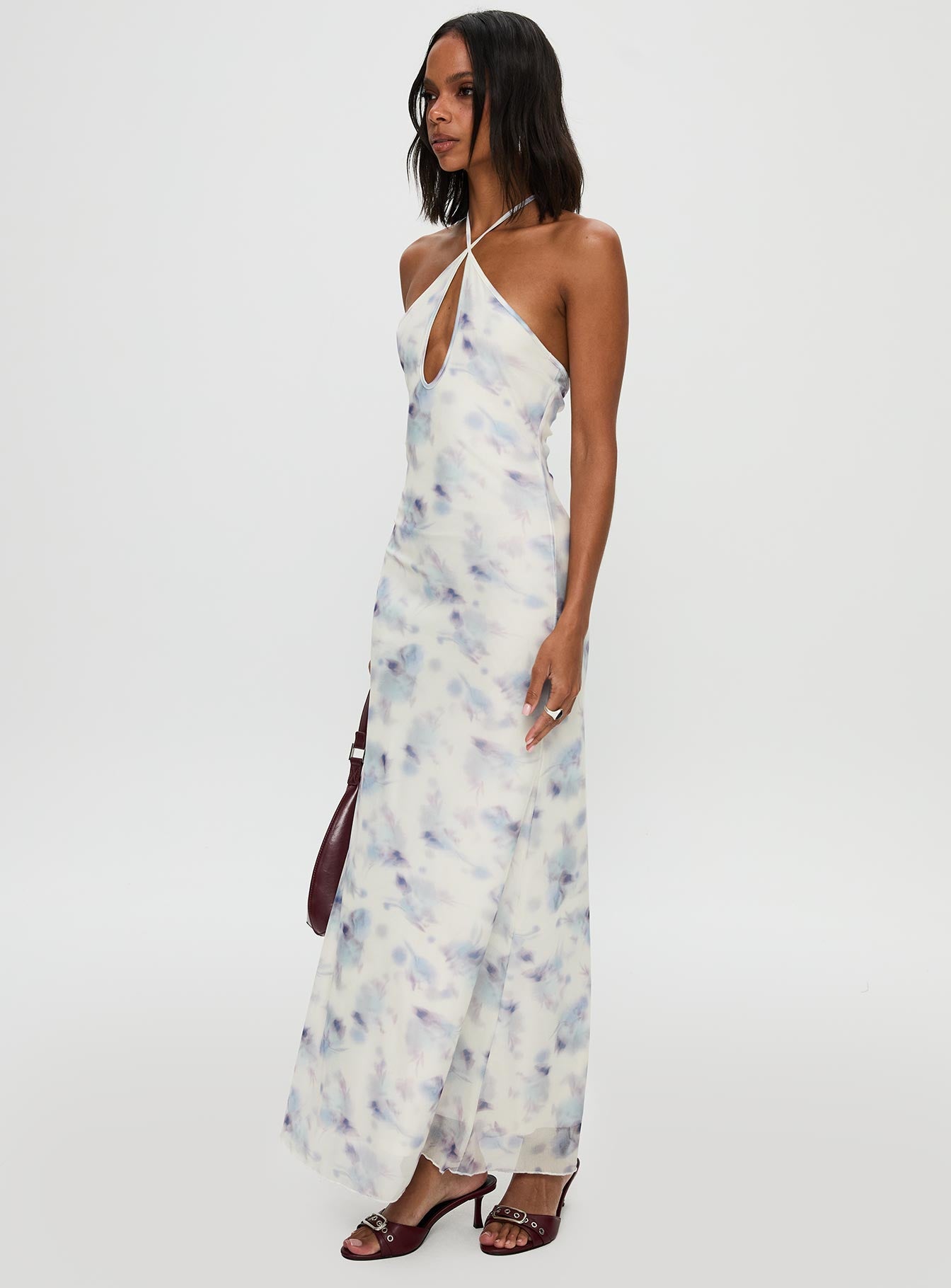 Walk On Water Halter Maxi Dress White | Princess Polly Walk On Water Halter Maxi Dress White | Princess Polly