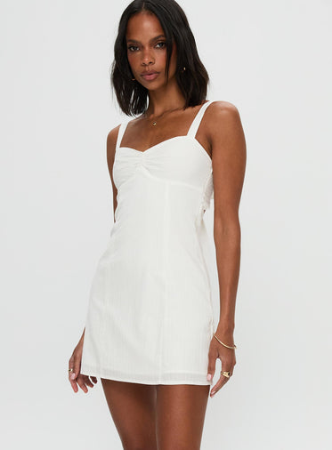 Summer Isles Mini Dress White
