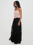 Oh Plisse Maxi Skirt Black