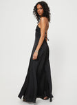 Princess Polly Square Neck  Kerwin Maxi Dress Black