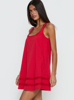 Alanah Mini Dress Red