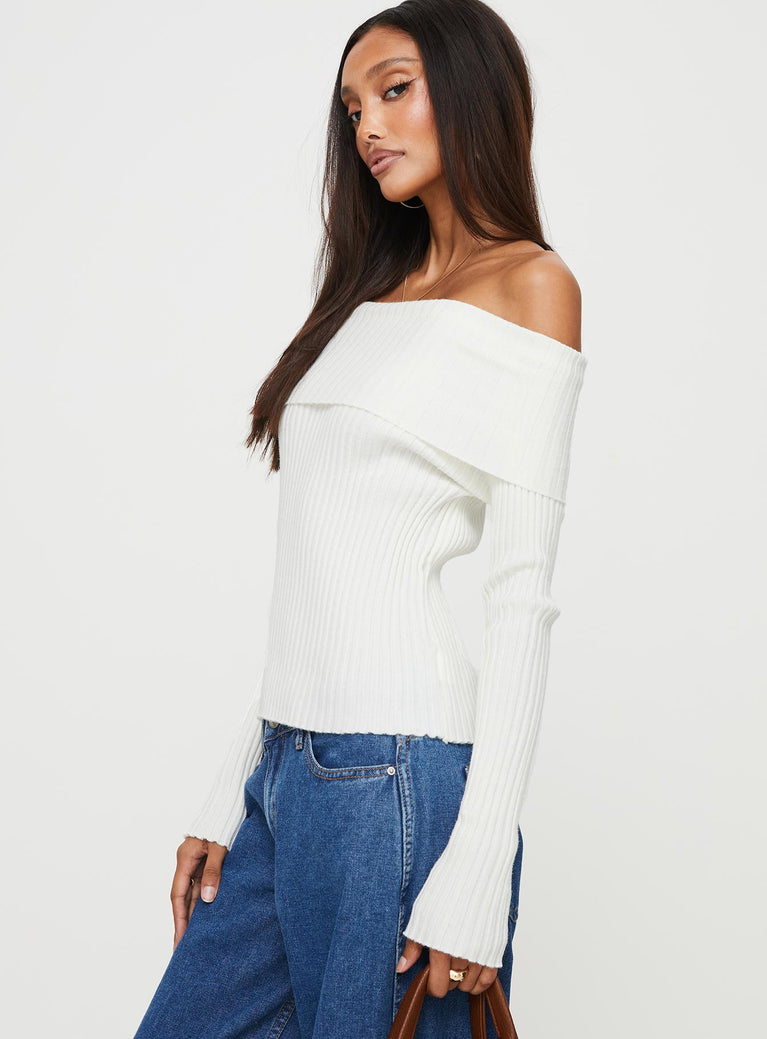 Coolidge Off The Shoulder Top White