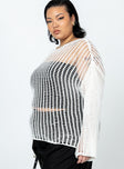The Kennedy Sweater White Curve Lower Impact Princess Polly  regular 