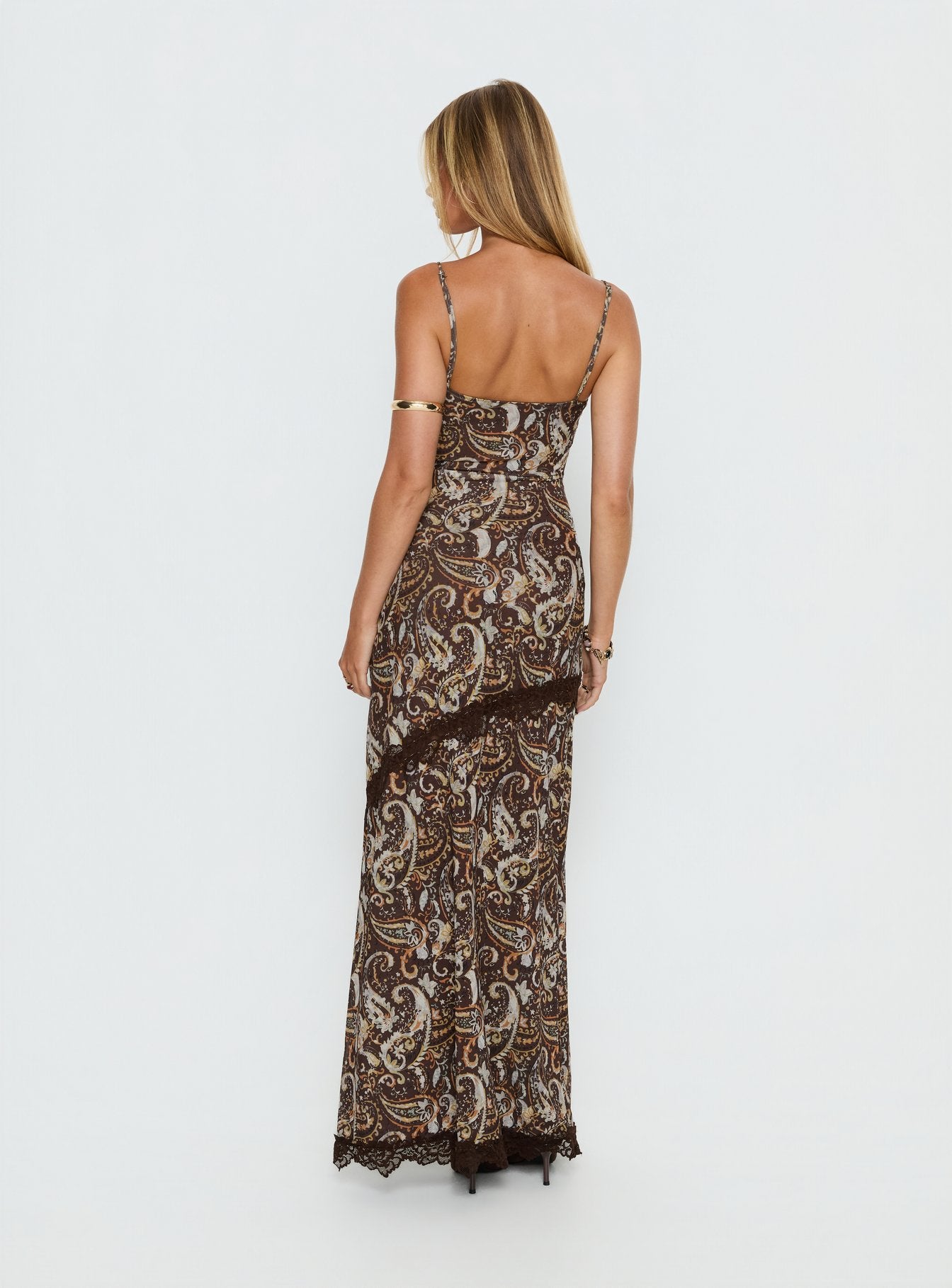 Musico Lace Maxi Dress Paisley | Princess Polly