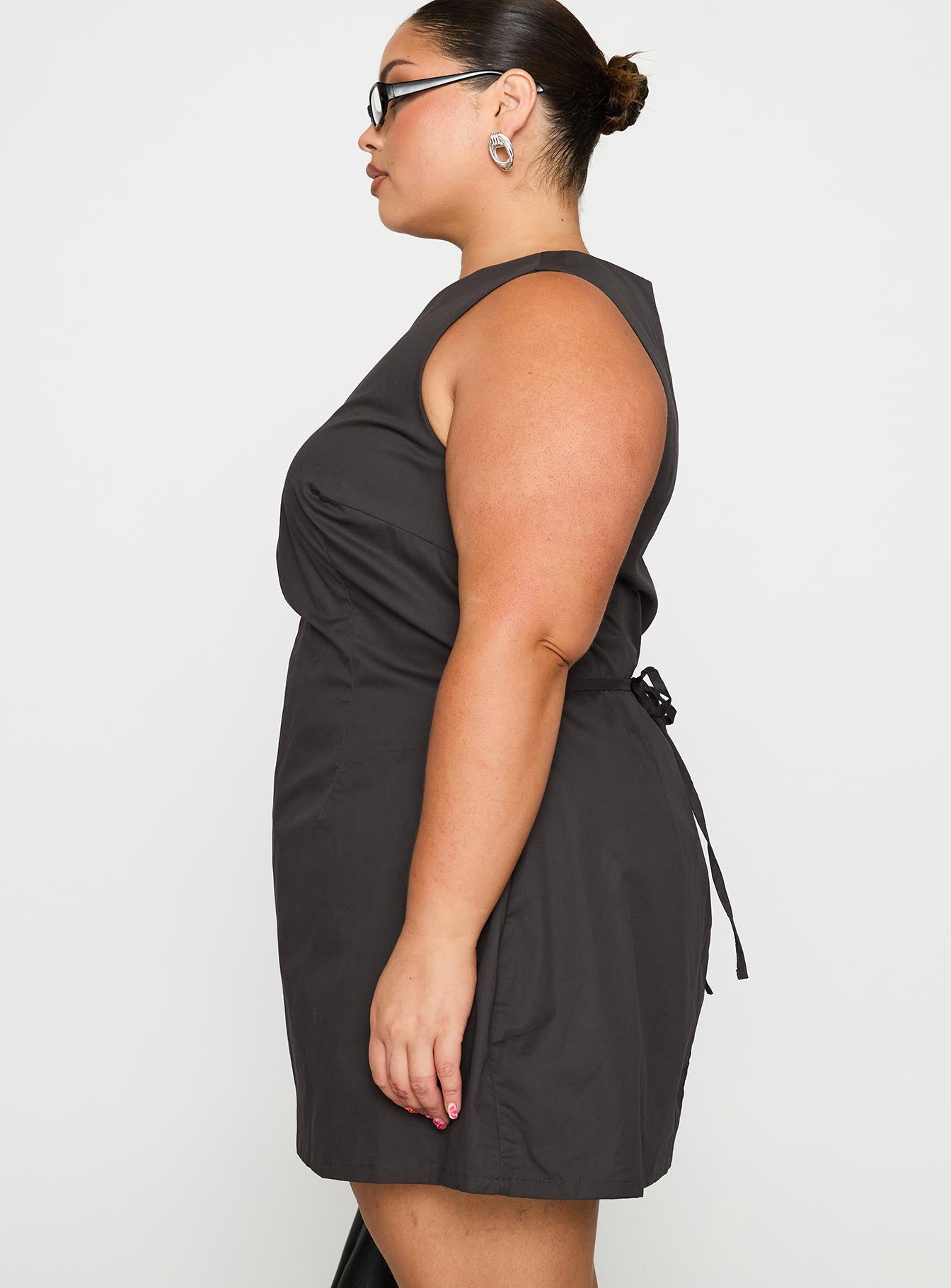 Yumiko Romper Slate Grey Curve