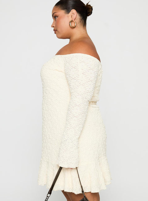 Vancesca Strapless Mini Dress Cream Curve | Princess Polly Vancesca Strapless Mini Dress Cream Curve | Princess Polly