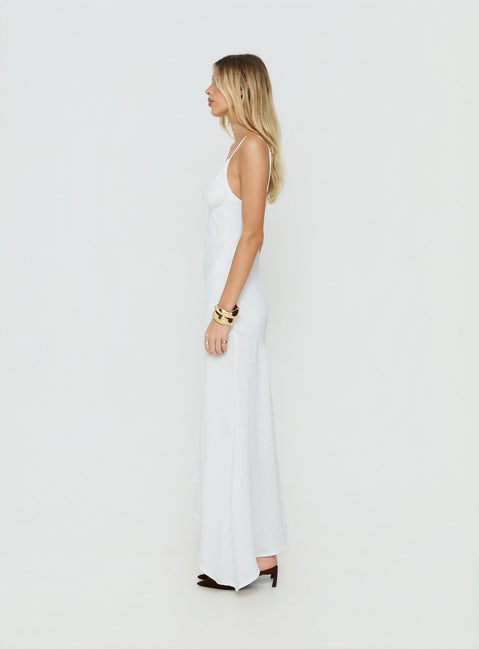 Makaia Balconette Maxi Dress White