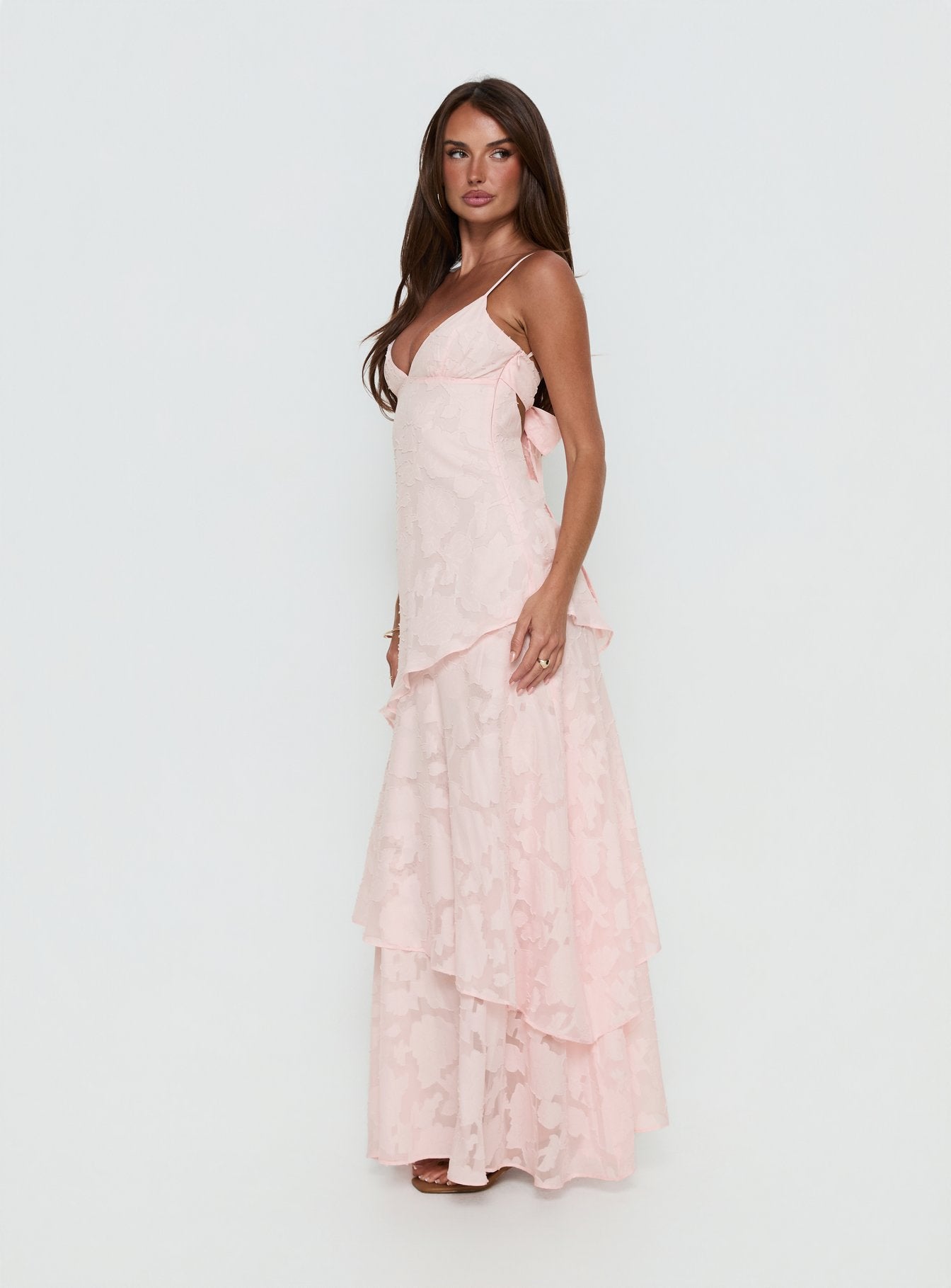 Lyricah Tiered Tie Back Maxi Dress | Princess Polly Lyricah Tiered Tie Back Maxi Dress | Princess Polly