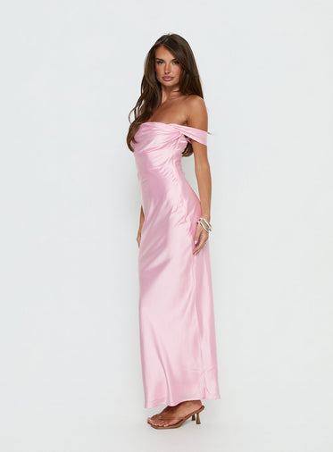 strapless open back dress Nixi | Pink main image 1