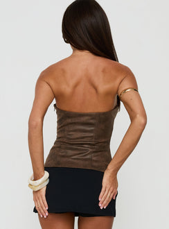 Keroline Strapless Top Stone