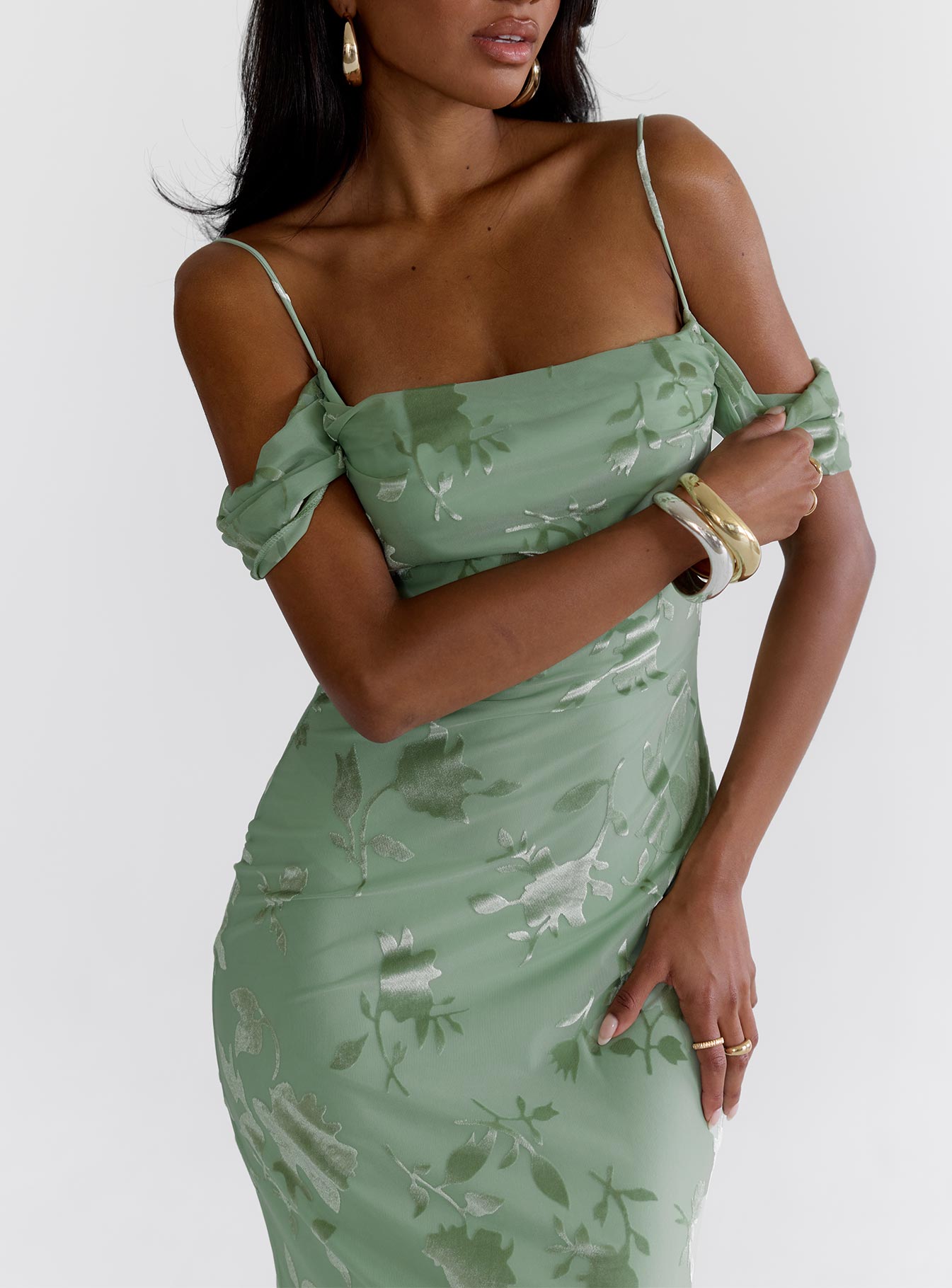 Green Gables Burnout Maxi Dress | Sage | Womens | Princess Polly Green Gables Burnout Maxi Dress | Sage | Womens | Princess Polly