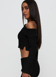 Sina Off The Shoulder Top Black