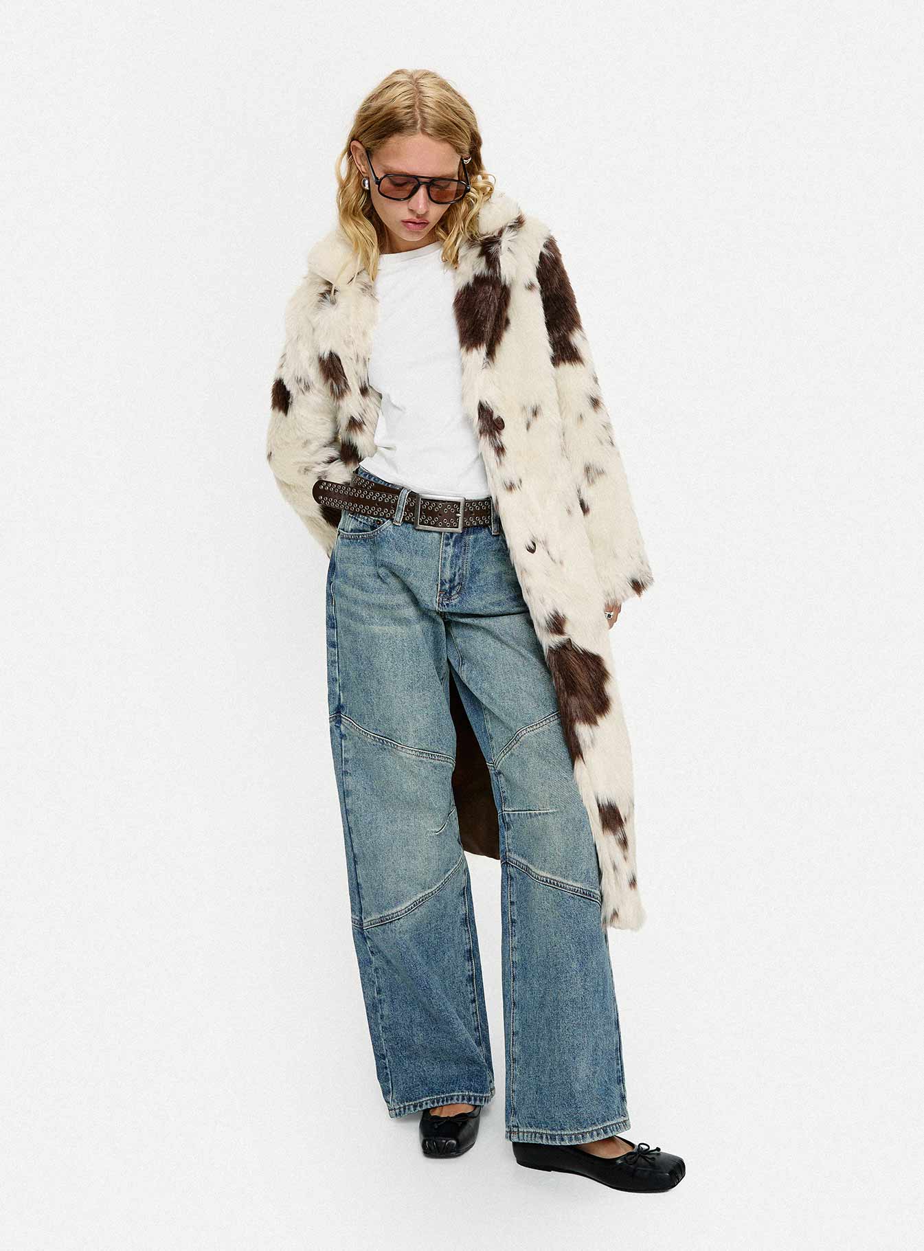 Winter Breeze Faux Fur Coat Multi | Princess Polly