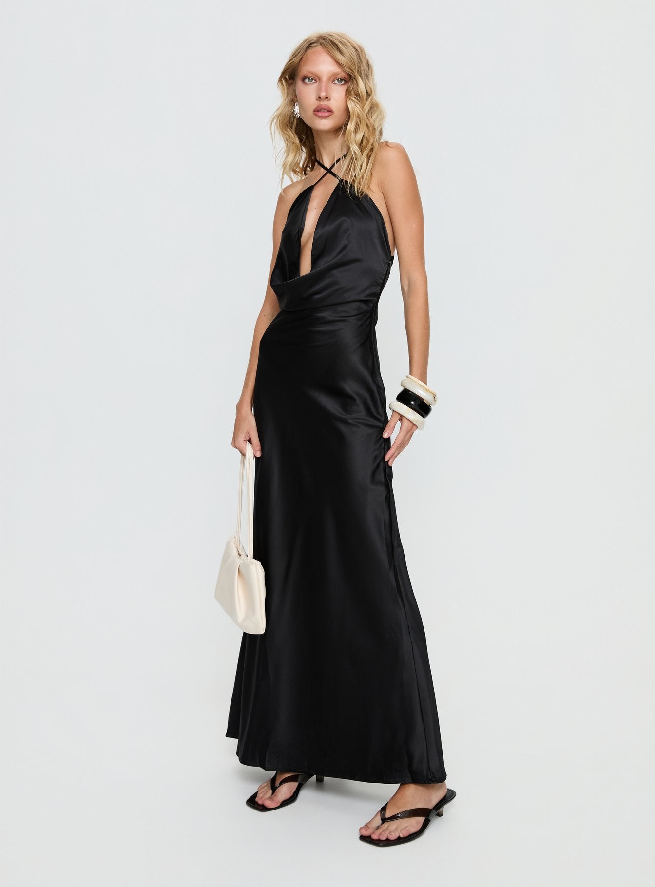 Paradox Cowl Maxi Dress | Black | Womens | Princess Polly Lower Impact Paradox Cowl Maxi Dress | Black | Womens | Princess Polly Lower Impact