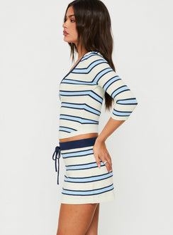 Kissie Knit Skort Multi Stripe