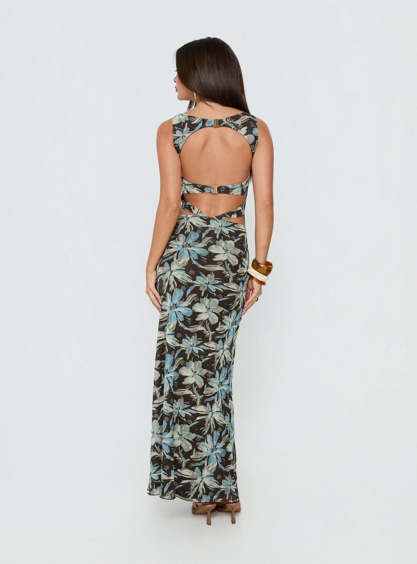 undeniable cut out maxi dress Undeniable Cut Out Maxi Dress Brown