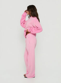 AT Fleece Baggy Sweatpant Washed Pink