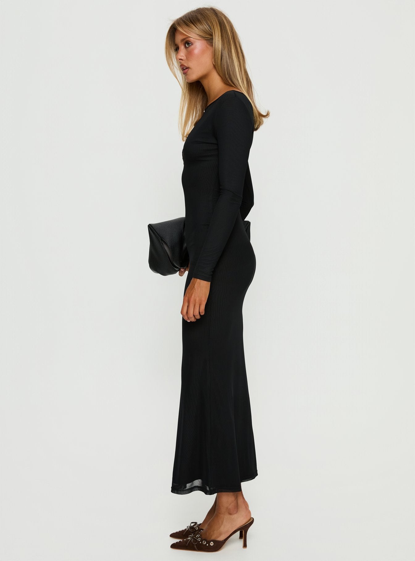 Adesa Keyhole Plunge Maxi Dress Black | Princess Polly Adesa Keyhole Plunge Maxi Dress Black | Princess Polly