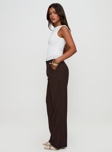 Ambient Wide Leg Pant Chocolate