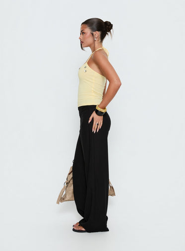 open lace back dress Archer Pants Black