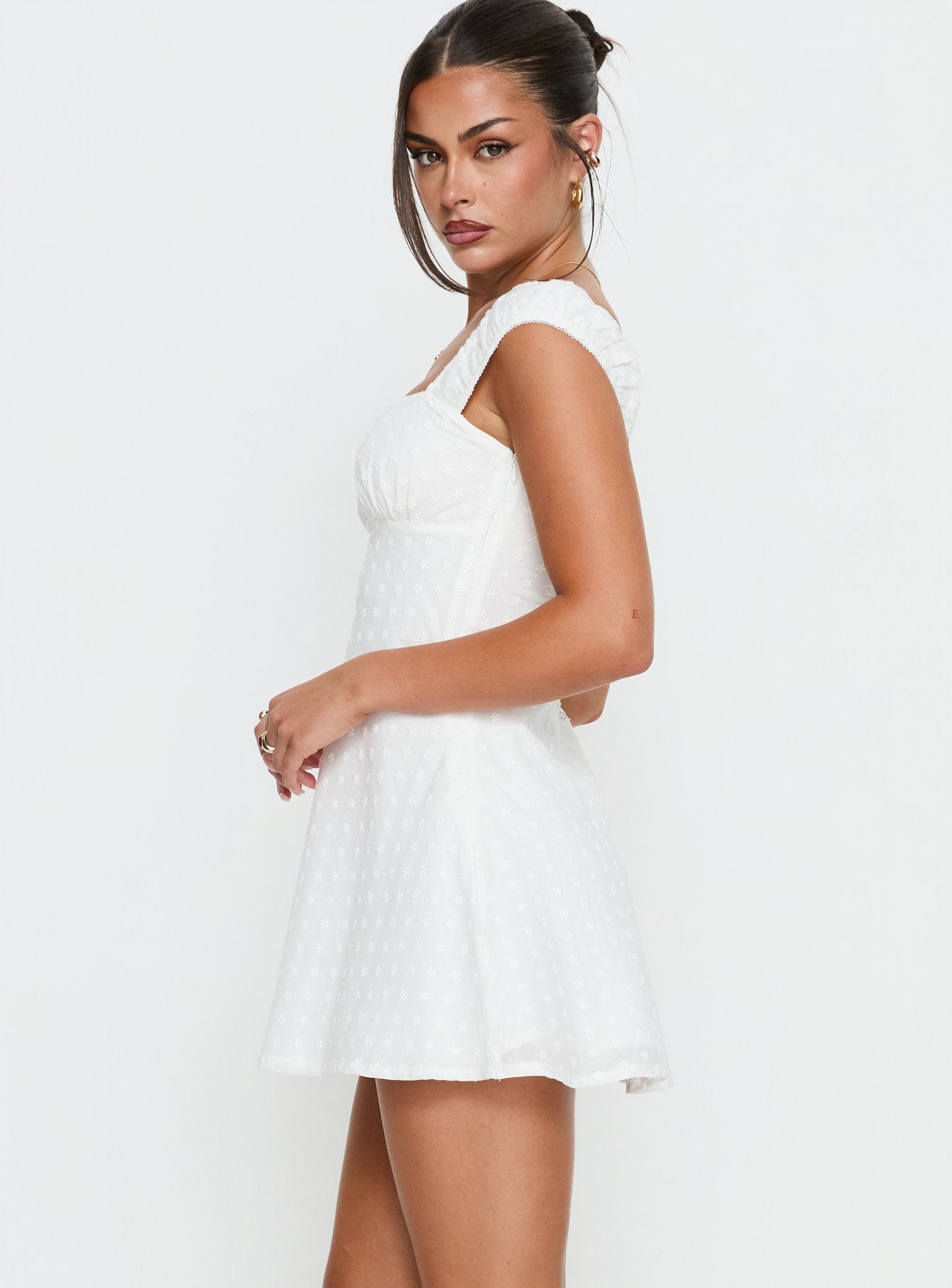 Seyani Mini Dress | White | Womens