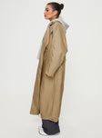 Pave The Way Trench Coat Beige