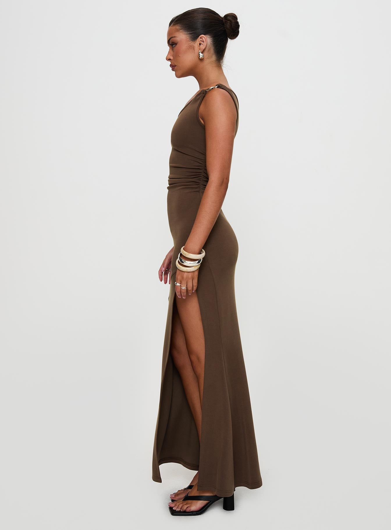 brown maxi dress princess polly Lulita Strapless Maxi Dress | Brown | Womens