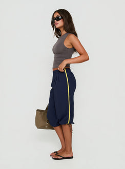 Riyah 3/4 Low Rise Nylon Pants Navy