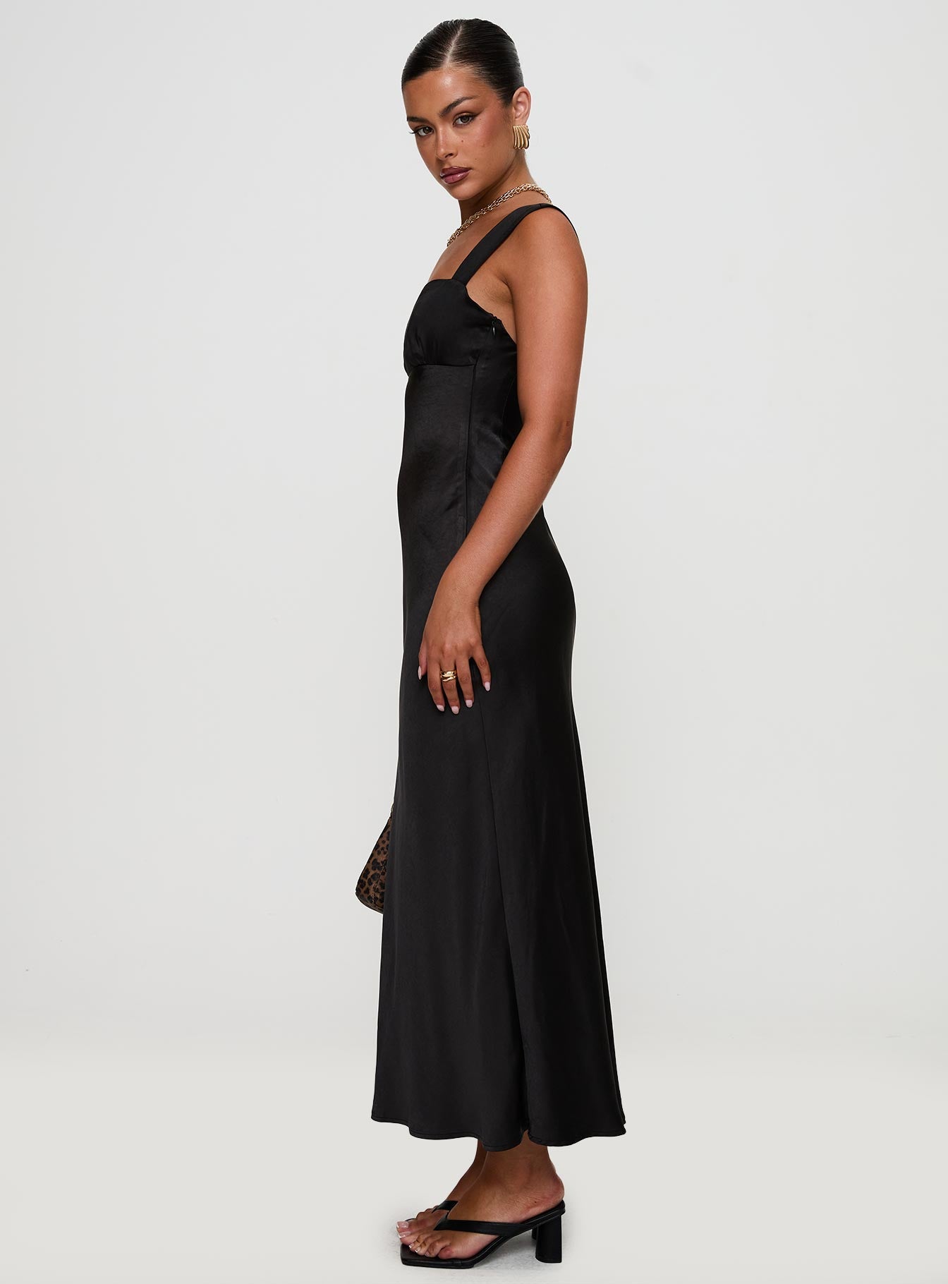 princess polly radioactive dress Princess Polly Women's Radioactive Bias Cut Satin Maxi Dress - Red