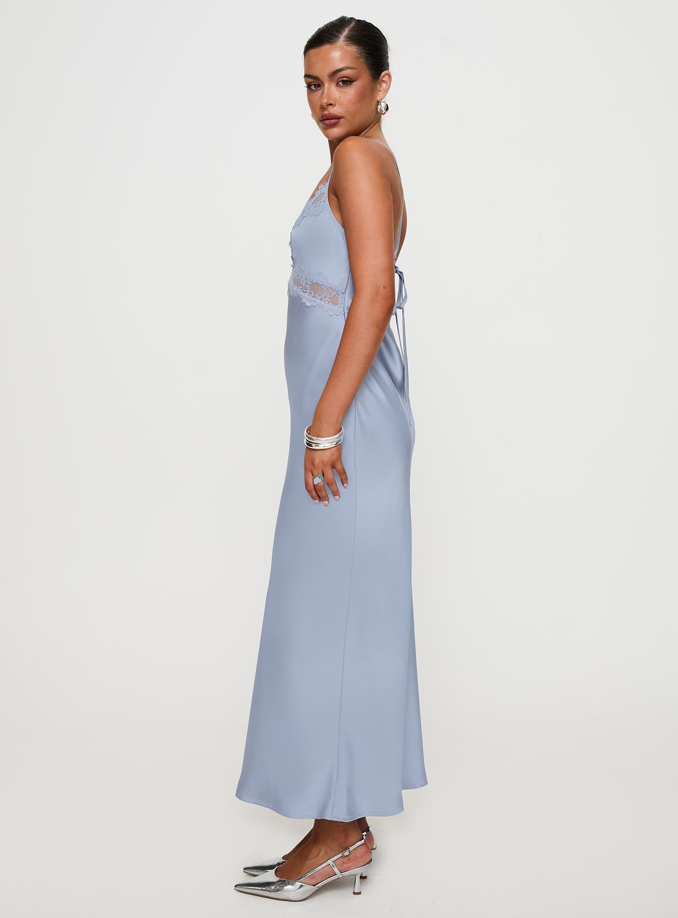 Treasure Bias Cut Maxi Dress | Blue | Womens | Princess Polly Treasure Bias Cut Maxi Dress | Blue | Womens | Princess Polly
