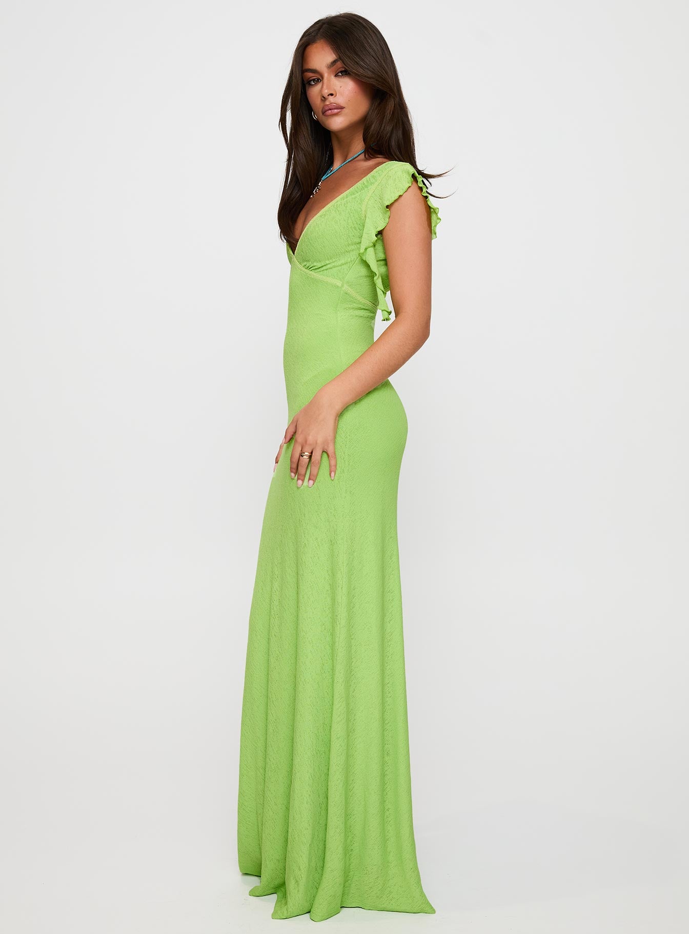 Soleila Maxi Dress Green Tonal | Princess Polly Soleila Maxi Dress Green Tonal | Princess Polly