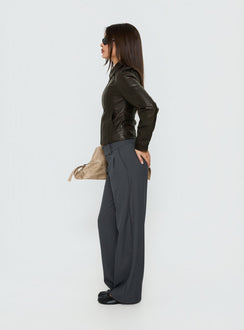 Two Lovers Low Rise Pants Slate
