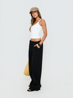 Lunea Concealed Waistband Pants Black Tall